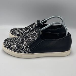 Kurt Geiger Womens SIZE 40 Slip On Shoes US Size 9 Leather Lace Snake Comfort